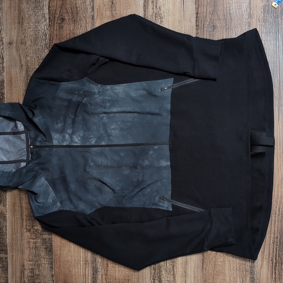 The North Face Terra Metro 3/4 Zip Pullover Size XL in Black Grey Tie-dye - Picture 3 of 11
